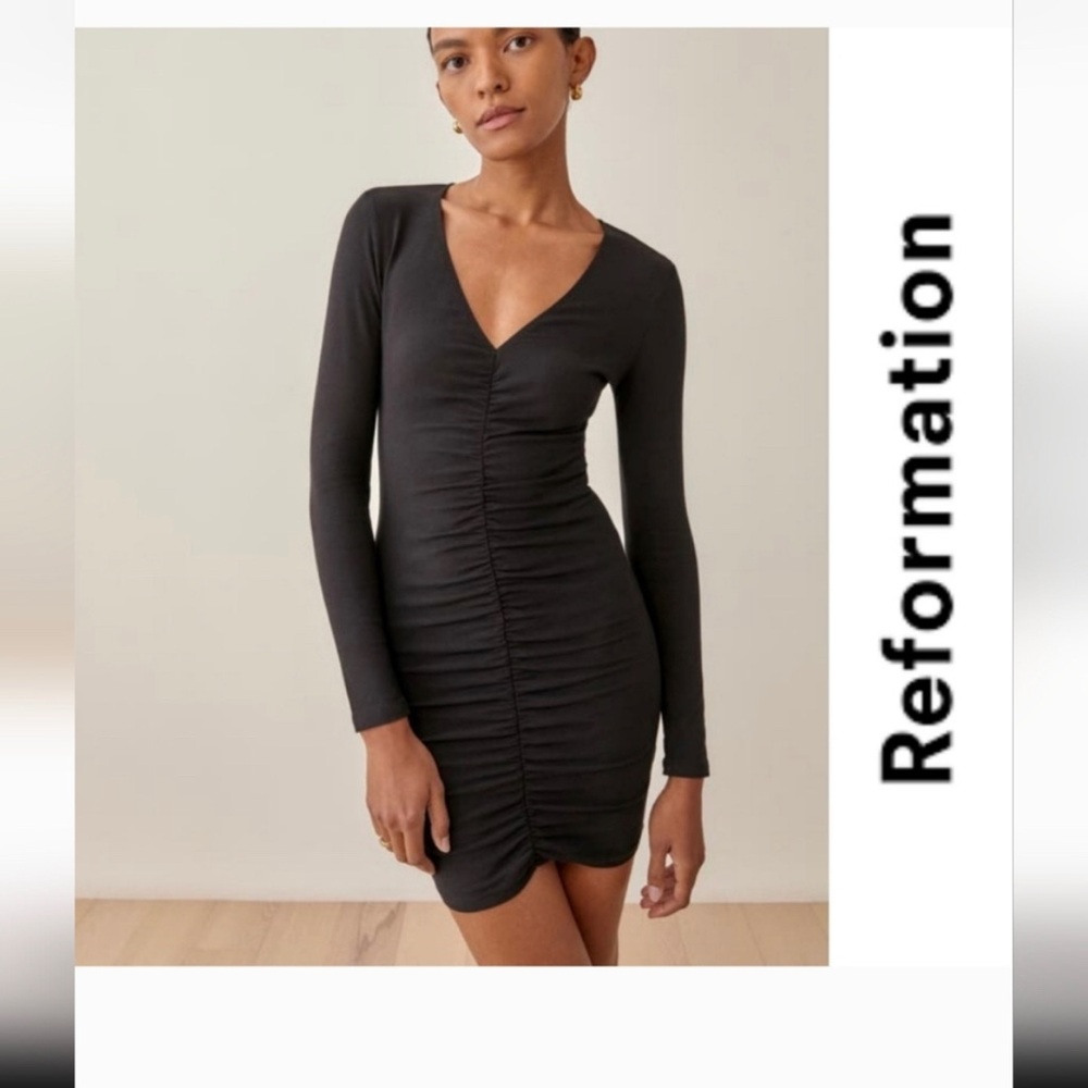Barely worn reformation long sleeve dress
